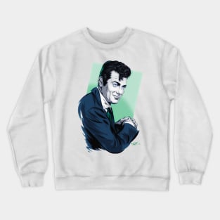 Tony Curtis - An illustration by Paul Cemmick Crewneck Sweatshirt